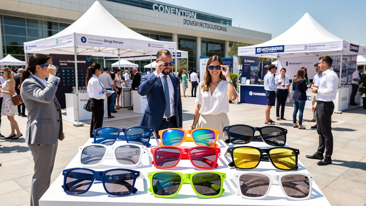 Lunettes de soleil publicitaires : le goodie B2B star de vos salons été Lunettes de Soleil Publicitaires : Boostez Votre Image Été