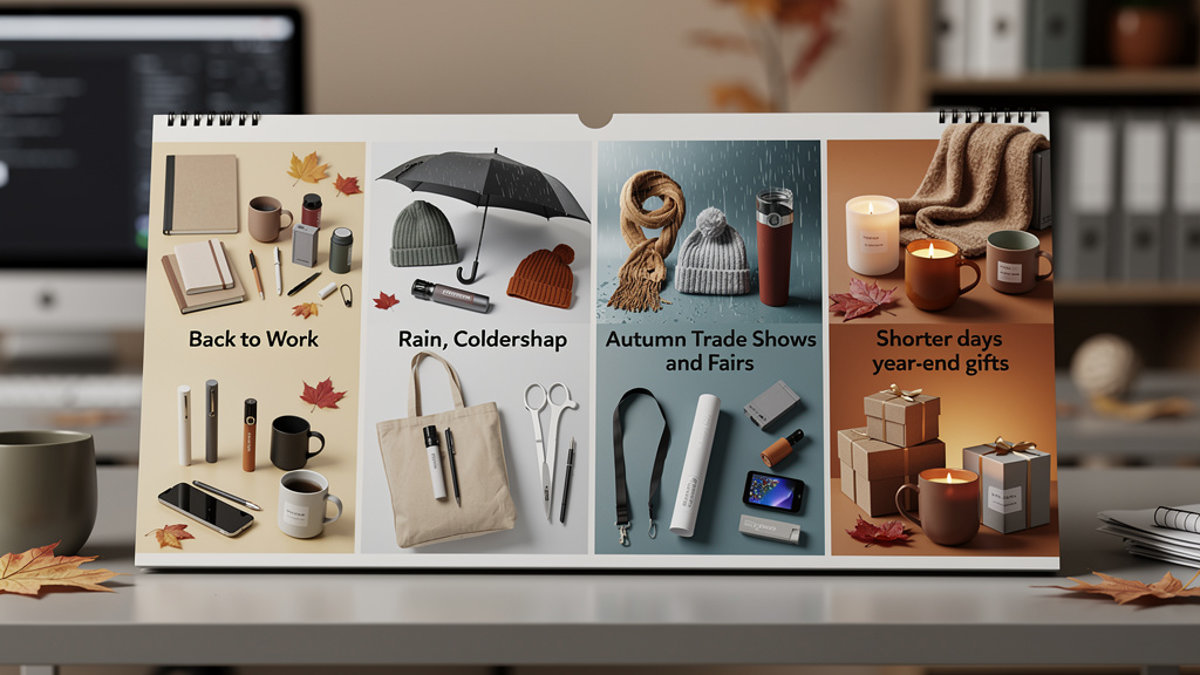 Objets publicitaires d'automne : le calendrier des temps forts B2B