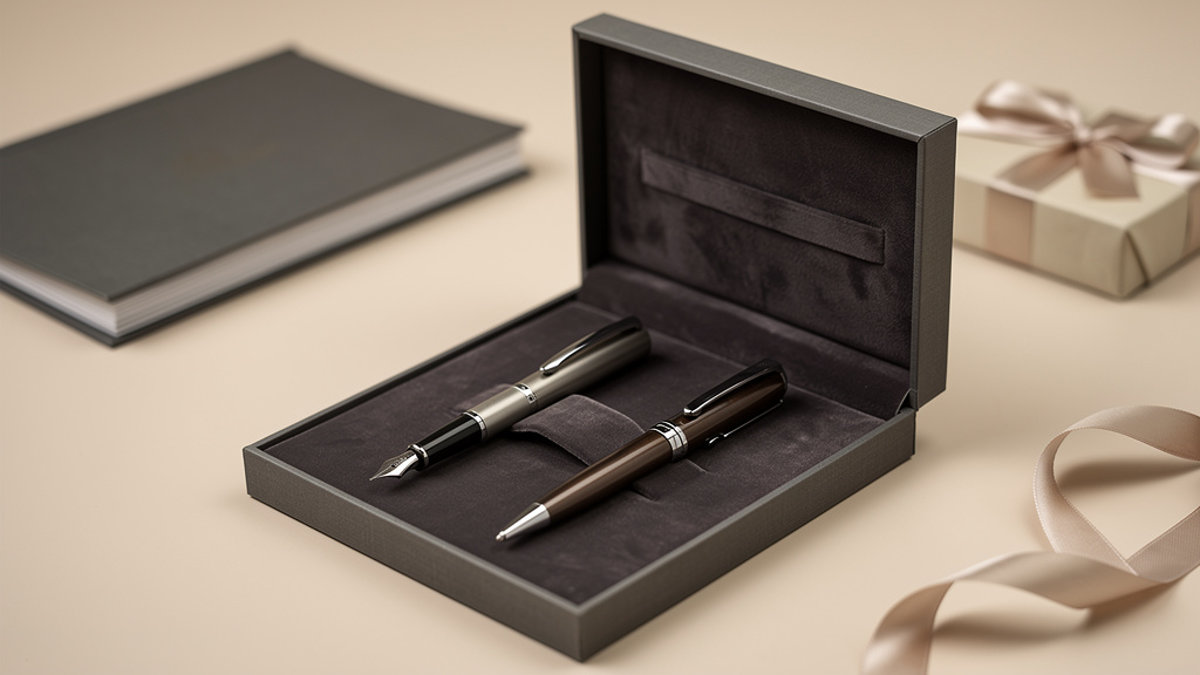 Parure et coffret stylo : le cadeau d'affaires qui se garde — OBG.PUB Parure et coffret stylo : le cadeau d'affaires qui se garde