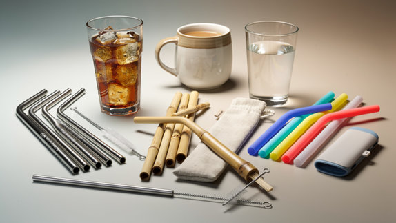 OBG.PUB - Paille reutilisable personnalisee : inox, bambou ou silicone Paille reutilisable personnalisee : inox, bambou ou silicone