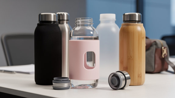 OBG.PUB - Bouteille en verre personnalisee : l'alternative au plastique au bureau Bouteille en verre personnalisee : l'alternative au plastique au bureau