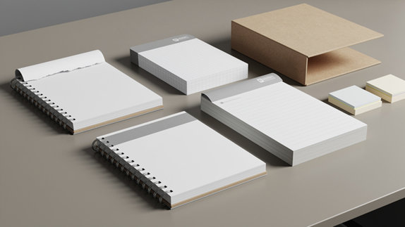 Bloc-notes personnalise : pages, reliure et grammage