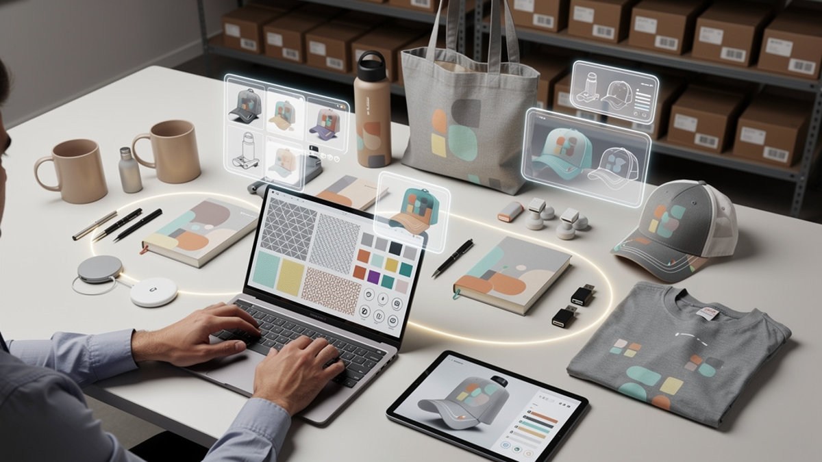 Comment l'IA générative réinvente la personnalisation de vos goodies IA générative et objets publicitaires : le sur-mesure de masse