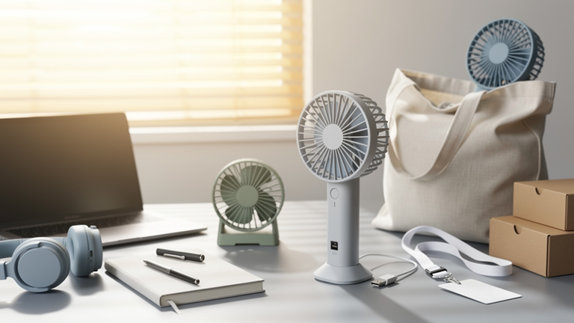 Ventilateur portable USB personnalise : le goodie de l'ete 2026