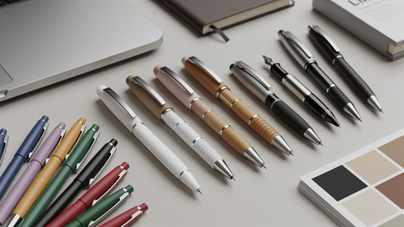 Stylo publicitaire : arbitrer entre premium et volume salon