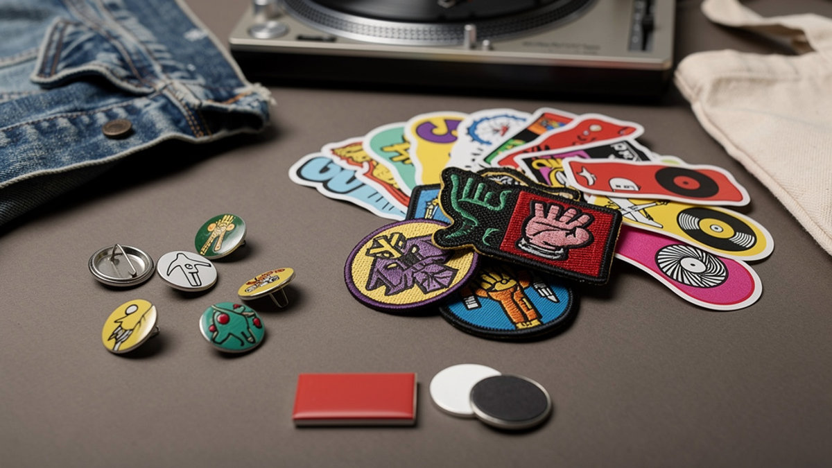 Patches, pins et stickers : le merch malin d'une communaute