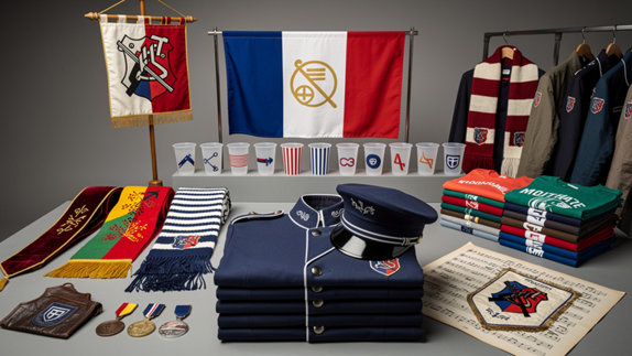 Objets identitaires fanfare municipale et patrimoine local