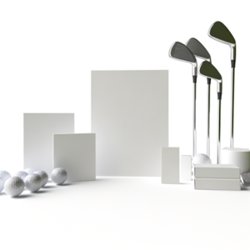 Golf publicitaire personnalisé avec logo pour entreprise et communication professionnelle