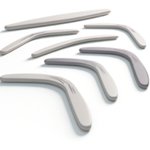 Boomerang publicitaire personnalisé avec logo pour entreprise et communication professionnelle