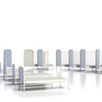 Lit de camp publicitaire personnalisé avec logo pour entreprise et communication professionnelle