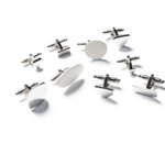 Boutons de manchette publicitaire personnalisés avec logo pour entreprise et communication