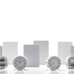 Horloge murale multifonction publicitaire personnalisée avec logo pour entreprise et communication