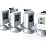 Station météo multifonction publicitaire personnalisée avec logo pour entreprise et communication