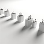 Adaptateur universel publicitaire personnalisé avec logo pour entreprise et communication