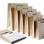 Sac papier publicitaire personnalisé avec logo pour entreprise et communication écologique