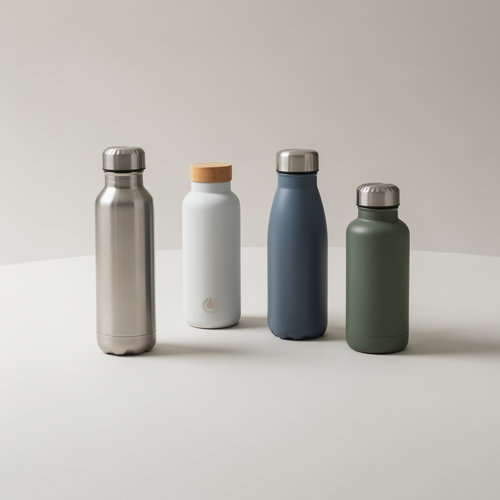 Gourde isotherme — OBG.PUB Gourdes isothermes publicitaires en inox double paroi, finitions mate, brillante ou laquée