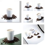 Cafés publicitaire personnalisé avec logo pour entreprise et communication professionnelle