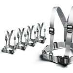 Harnais de sécurité publicitaire personnalisé avec logo pour entreprise et communication BTP