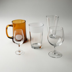 Verres à bière publicitaires personnalisables en verre trempé, incassable et grès