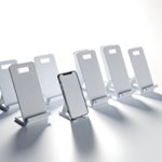 Porte-téléphone publicitaire personnalisé avec logo pour entreprise et communication professionnelle