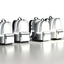 Sac à dos bandes réfléchissantes publicitaire personnalisé avec logo pour entreprise sécurité