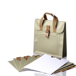 Sacoche porte-documents publicitaire personnalisée avec logo pour entreprise et communication