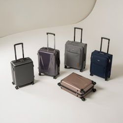 Trolley publicitaire personnalisable pour vos cadeaux d'affaires Trolleys publicitaires format cabine à coque rigide ABS, polycarbonate ou toile polyester