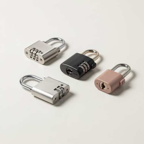 Cadenas publicitaires à combinaison ou à clé en métal et zinc, formats compacts