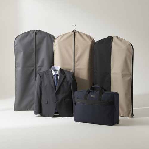 Housses à vêtements publicitaires en non-tissé et polyester, modèles simples ou pliables