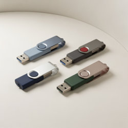 Clé USB twister publicitaire personnalisable avec logo Clés USB twister publicitaires en ABS, aluminium, métal, bois et cuir