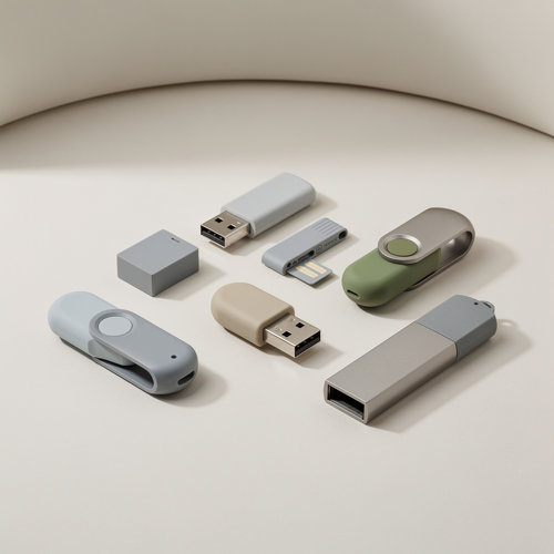 Clés USB plastiques publicitaires colorées en ABS et plastique recyclé