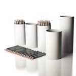 Pot à crayons publicitaire personnalisé avec logo pour bureau entreprise et communication