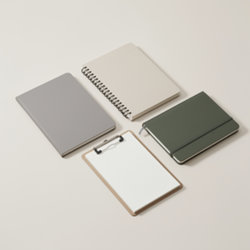 Carnet A5 publicitaire personnalisé pour séminaires et réunions Carnets A5 publicitaires en simili-cuir, bambou, liège et kraft recyclé