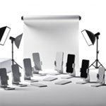 Support téléphone publicitaire personnalisé avec logo pour entreprise et communication professionnelle