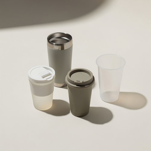 Gobelet — OBG.PUB Gobelets publicitaires réutilisables en polypropylène, inox et bambou avec écocups consignées