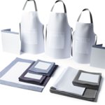 Tablier publicitaire personnalisé avec logo pour entreprise, cuisine et communication professionnelle