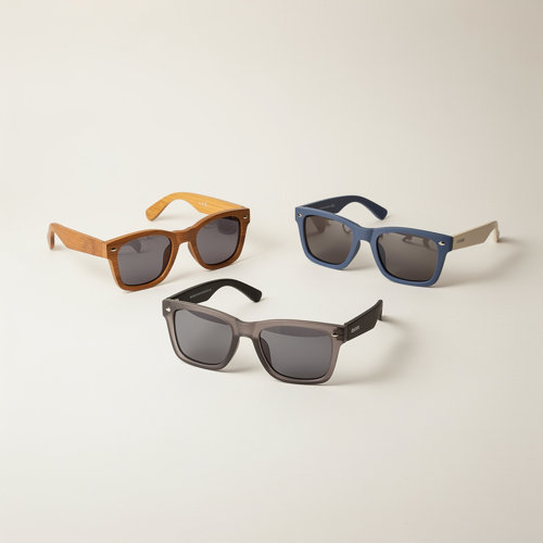 Lunettes de soleil — OBG.PUB Lunettes de soleil publicitaires personnalisables en bambou, bois, RPET recyclé et plastique