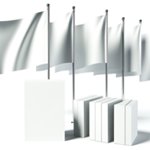 Drapeaux publicitaire personnalisé avec logo pour entreprise et communication professionnelle