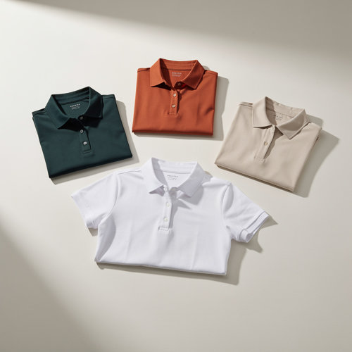 Femme — OBG.PUB Polos femme publicitaires à coupe cintrée en maille piquée coton, coton stretch et polyester cool fit