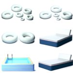 Bouées et matelas publicitaire personnalisés avec logo pour entreprise et communication estivale