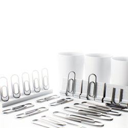 Porte trombones publicitaire personnalisé avec logo pour bureau et communication d'entreprise