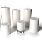 Bougies classiques publicitaire personnalisées avec logo pour entreprise et communication