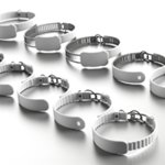 Bracelet d'identification publicitaire personnalisé avec logo pour événements et entreprises