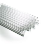 Pailles en verre publicitaire personnalisées avec logo pour entreprise et communication durable