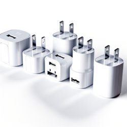 Adaptateur Universel Publicitaire Personnalisé Adaptateur universel publicitaire personnalisé avec logo pour entreprise et voyages d'affaires