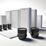 Objectif smartphone publicitaire personnalisé avec logo pour entreprise et communication