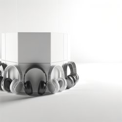 Casque audio publicitaire personnalisé avec logo pour entreprise et communication professionnelle