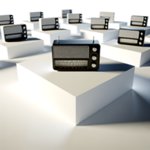 Radio publicitaire personnalisée avec logo pour entreprise et communication professionnelle