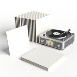 Tourne disque publicitaire personnalisé avec logo pour entreprise et communication professionnelle
