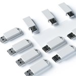 Clé USB recyclée publicitaire personnalisée avec logo pour entreprise écoresponsable